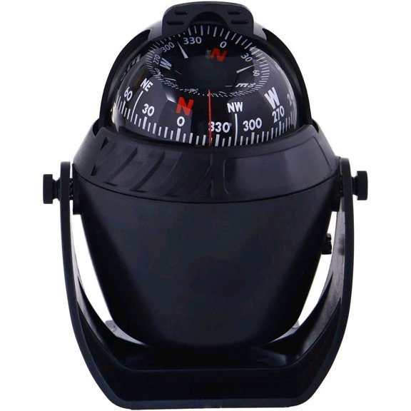 Boat Compass Dash Mount Flush - Boating Compass Dashboard Suction - Navigation Marine Compass Boats Surface Mount - Illuminated Dashboard Compass Ship - Electronic Sea Compass$$