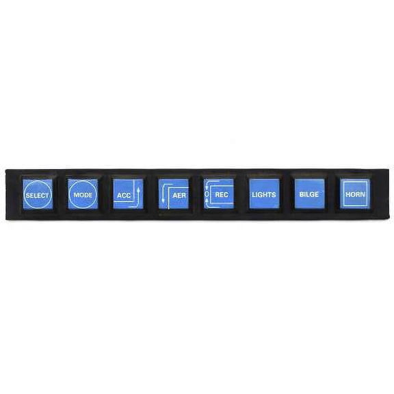 Boat Control Pad Replacement Push Buttons | Black Blue 6 1/2 Inch