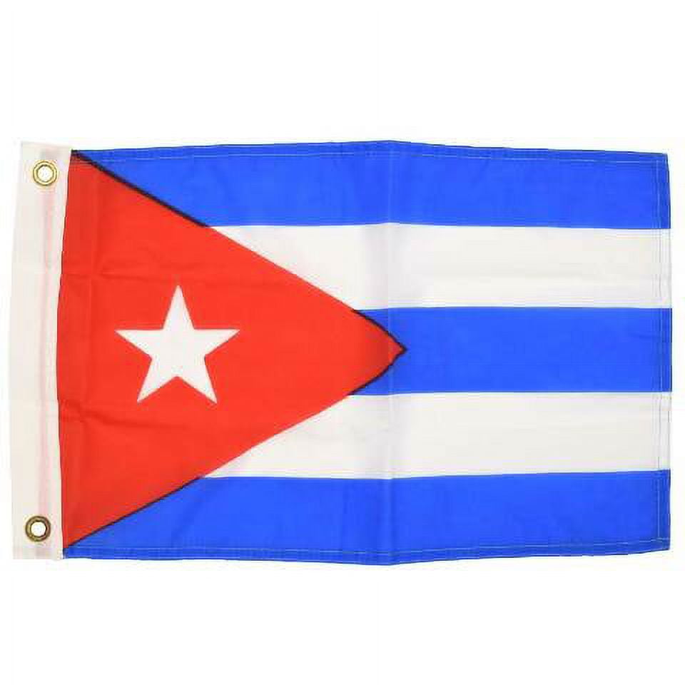 Boat Courtesy Flag Cuba Red White Blue Nylon