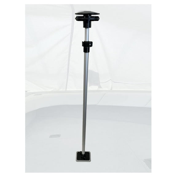 Boat Cover Support System Includes Adjustable 70 Inch Pole (39 to 70 Inches), Boat Vent 2, and Swivel Pole Base Easy Installation, UV-Resistant