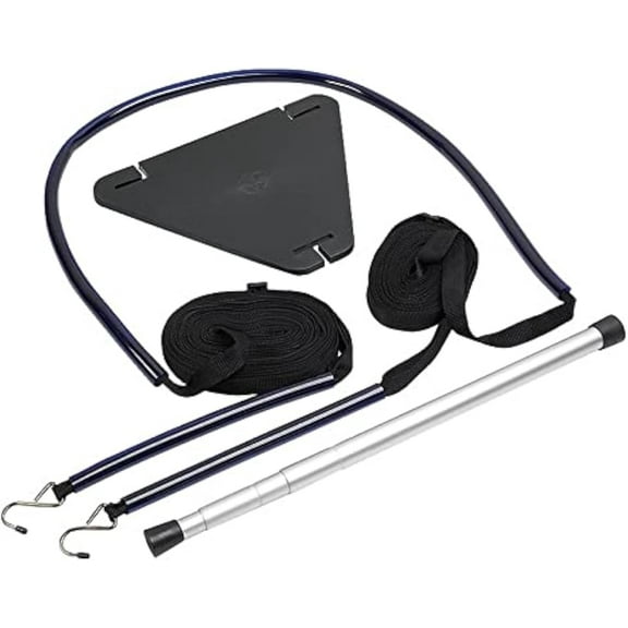 Boat Cover Support System Pole & Strap Kit, Adjustable 12" to 44" Height, Includes Heavy-Webbing, Plastic & Aluminum Poles, Universal Fit for Boats Up to 28'
