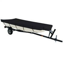 Boat Cover, Waterproof Heavy Duty 210D Marine Grade Trailerable Boat Cover Replacement for Jon Boat