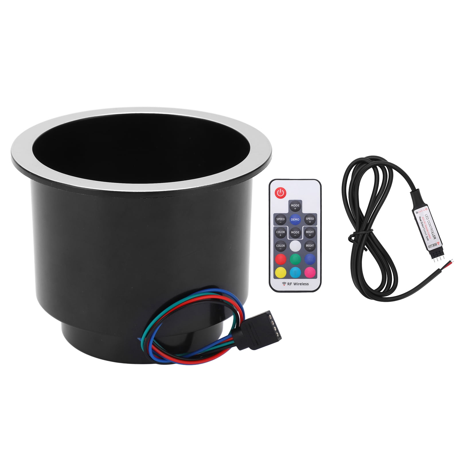 Boat Cup Drink Holder, RGB Safe Plastic Boat Cup Holders Fo 3W DC12V