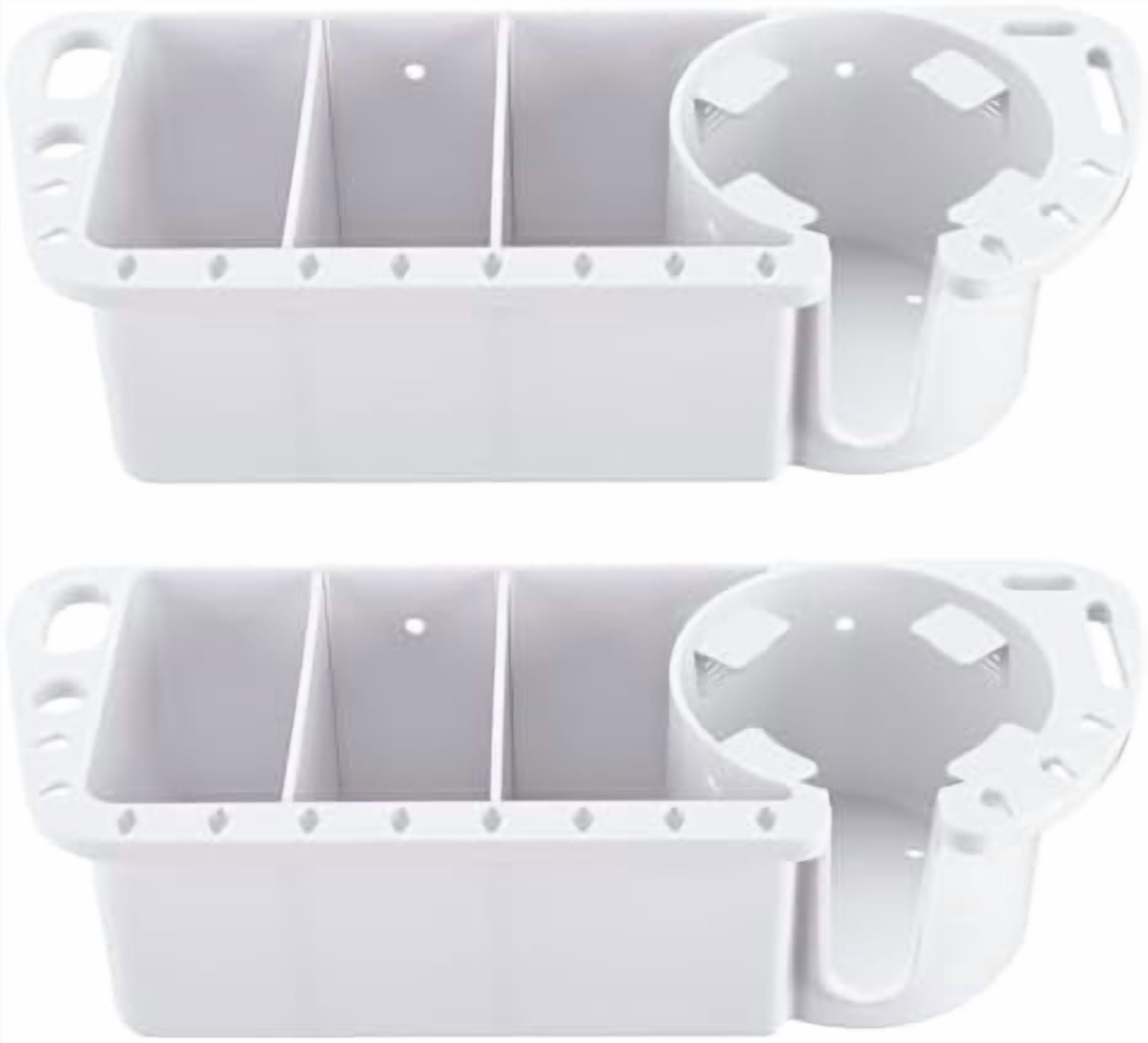 Boat Cup Holder, Boat Caddy Organizer, Multifunctional Boat Storage Organizer for Boat, Kayak, Pontoon, Bass Boat, Jon Boat - Fishing Tool Holder, Boat Fishing Accessories