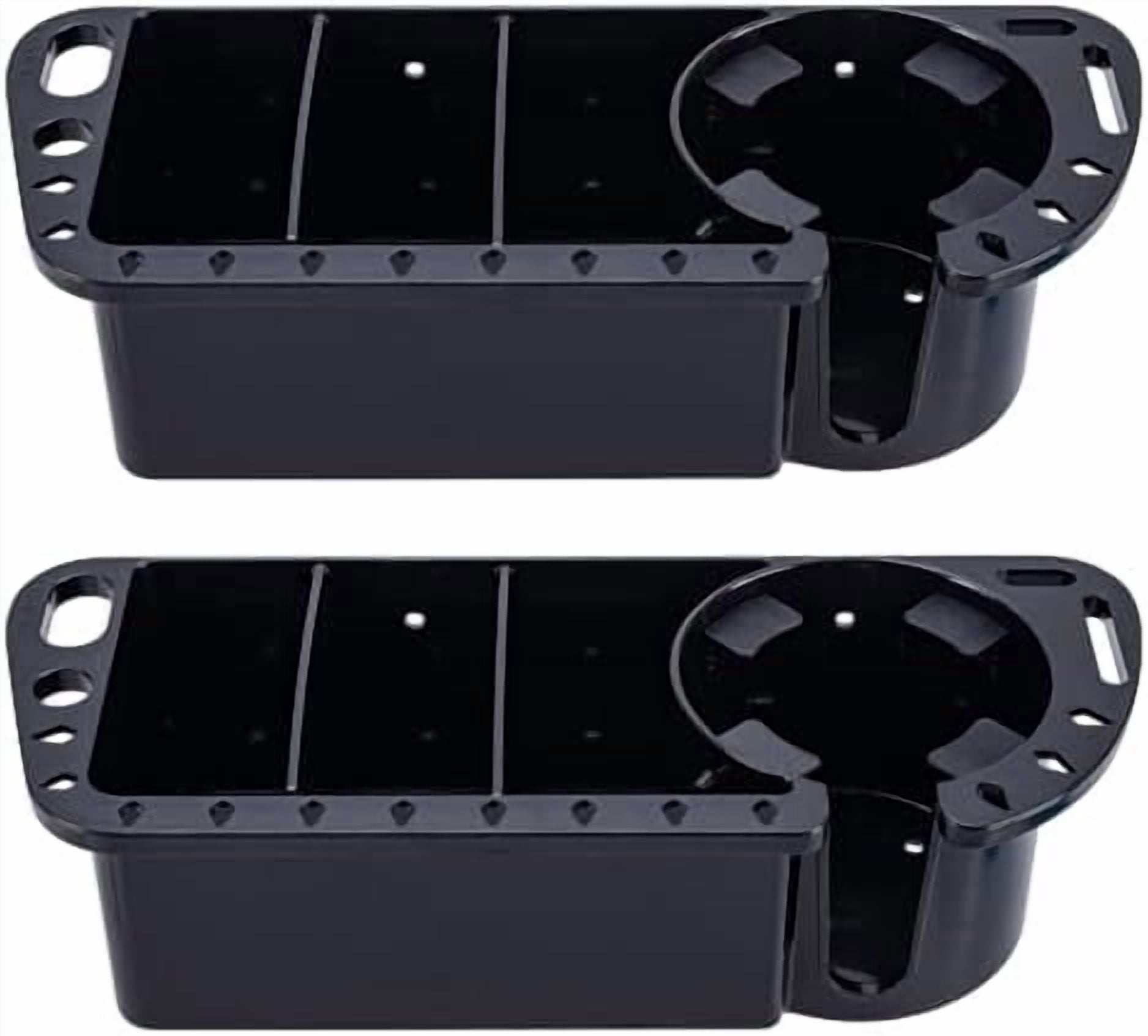Boat Cup Holder, Boat Caddy Organizer, Multifunctional Boat Storage Organizer for Boat, Kayak, Pontoon, Bass Boat, Jon Boat - Fishing Tool Holder, Boat Fishing Accessories