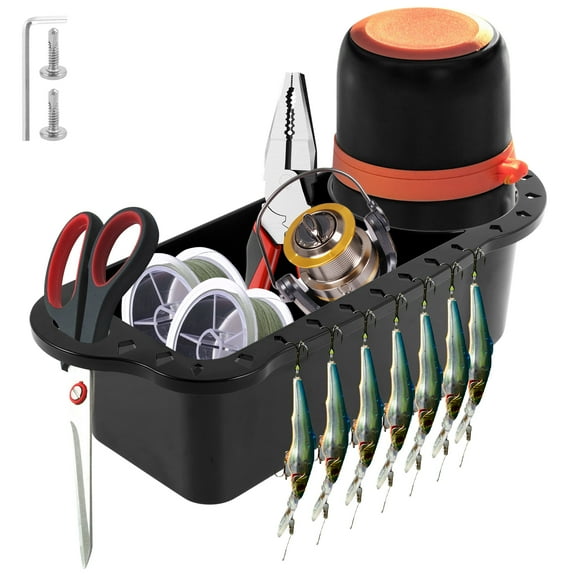 Boat Cup Holder with Screws ABS Boat Caddy Organizer Multifunctional Marine Cup Holder Reliable Boat Drink Holder Pontoon Cup Holder for Drinks Beverage Phone Storage