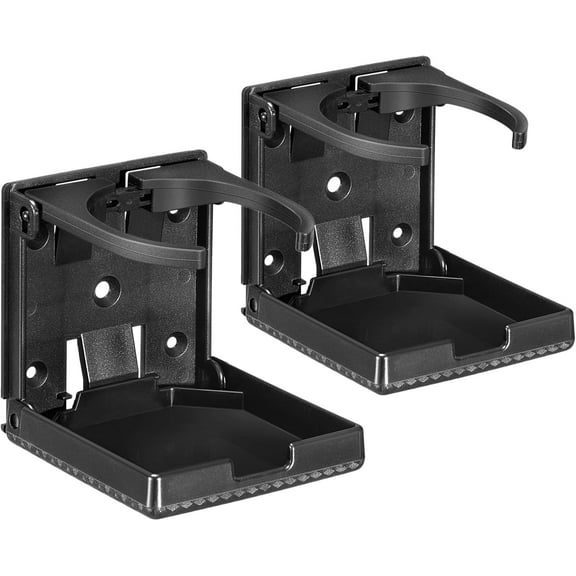 Boat Cup Holder Suitable for Most Mugs and Water Bottles, Adjustable Folding Wall Mount for Trucks, RVs, Vans, Boats, Campers, Caravans