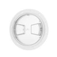 Boat Deck Access Hatch TransparentCover White Round ABS Plate for RV