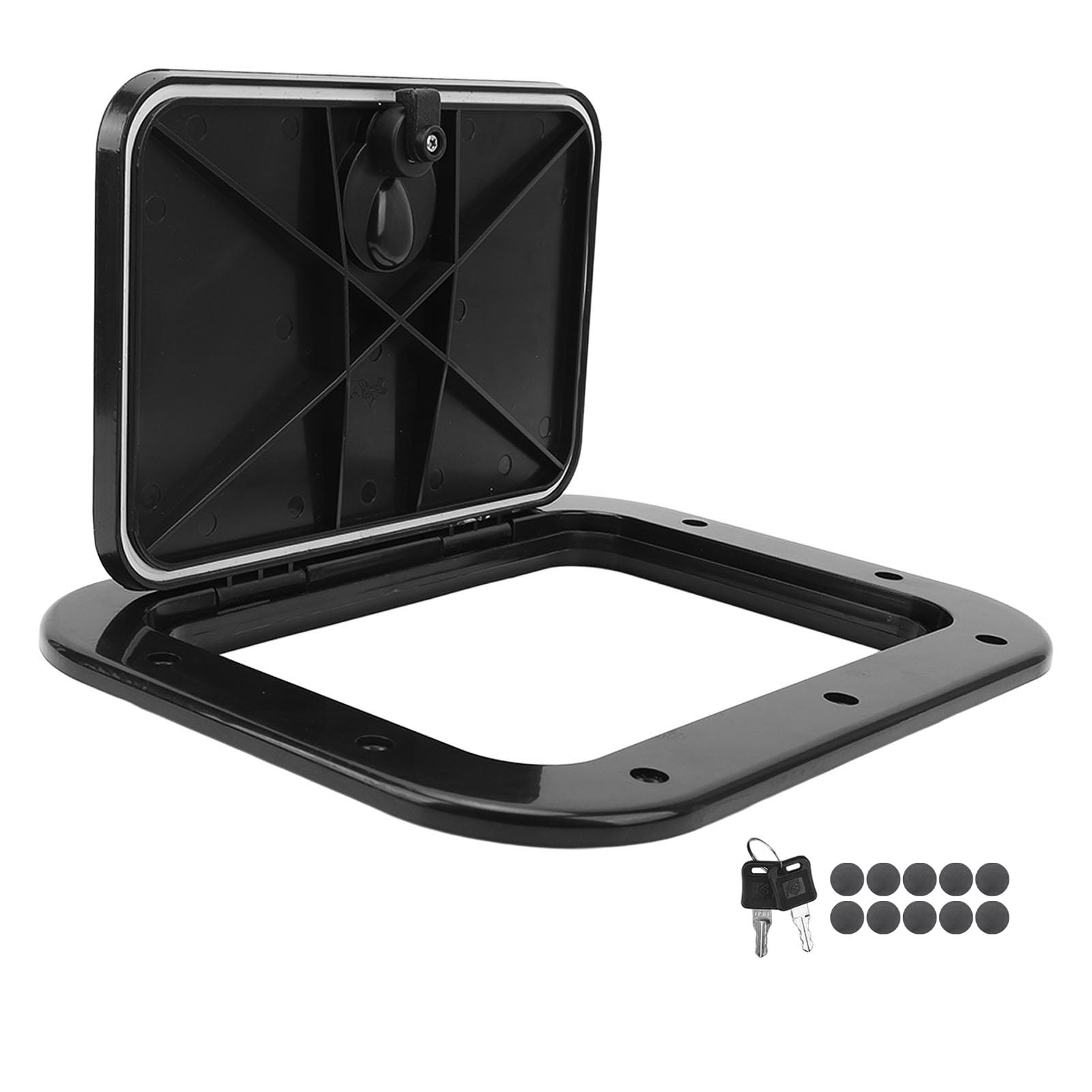 Boat Deck Access Hatch with Lid ABS Anti Aging Impact Proof Compartment