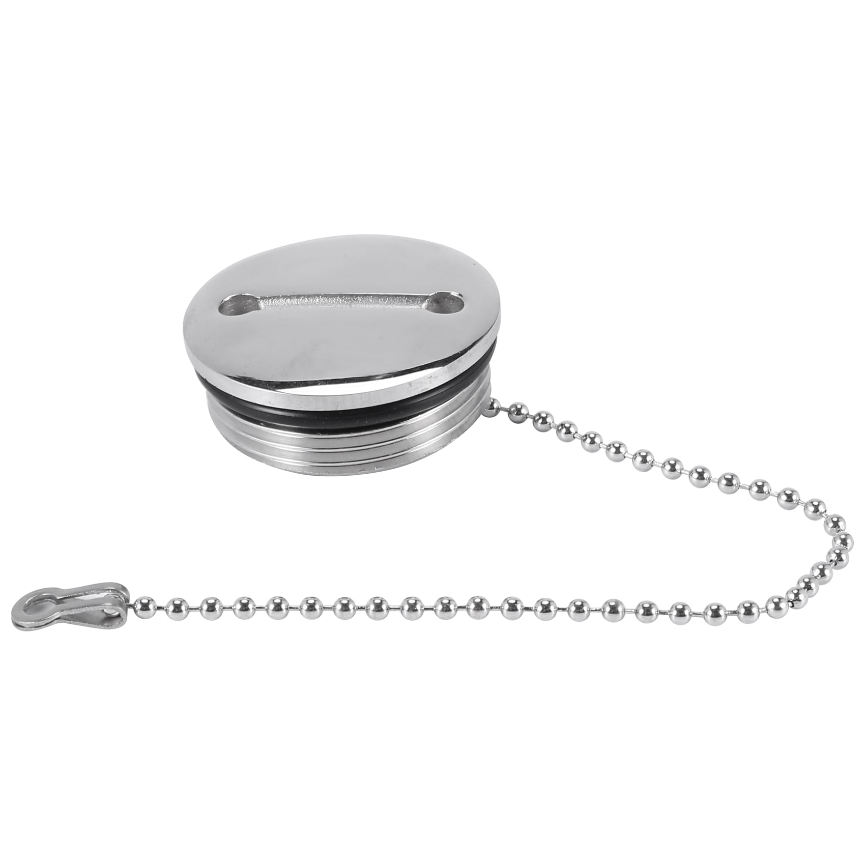 Boat Deck Fill Filler Replacement Cap with Chain Stainless Steel Fuel