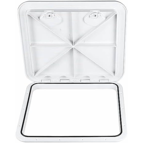 Boat Deck Hatch,18.1" x 20.1" Marine Deck Hatch Access Hatch and Lid Hatch for Boat Caravan RV (White)$$Watercraft