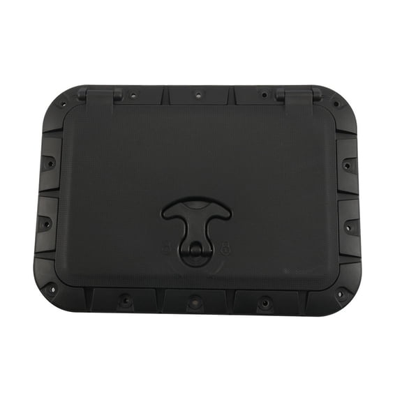 Boat Deck Hatch for ACCESS Cover Square Plate for KAYAK Canoe Fishing Rigging Sail, ABS Waterproof Storage Compartment Lid with 180-Degree Opening, Standard 35x25cm Size for Most for
