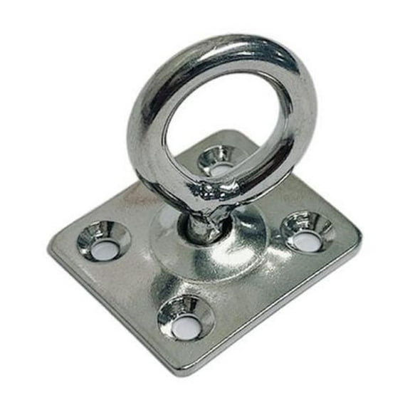 Boat Deck Stainless Steel 1/4" Square Pad Swivel Eye Rigging Lift Marine Grade