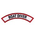 thumbnail image 1 of Boat Diver Scuba Certification Chevron Embroidered Iron-On Patch, 1 of 1