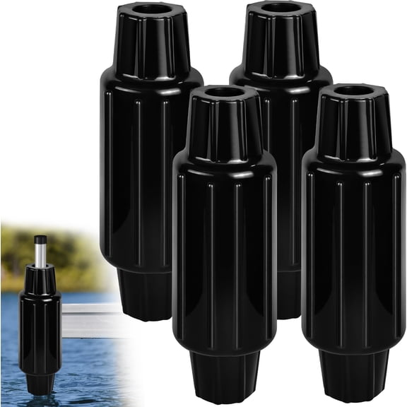 Boat Dock Fender Bumper Black-4pk 17.6 Inch Length Marine Protection