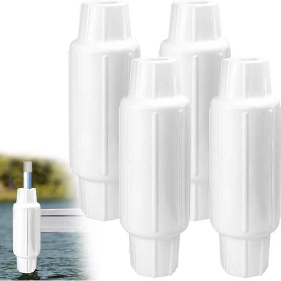 Boat Dock Fender Bumper White-4pk 17.6 Inch Length Marine Protection
