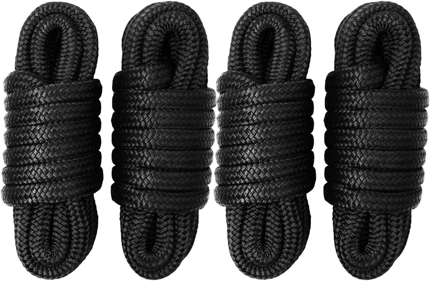Boat Dock Lines & Ropes for Docking, 4 Pack 5/8