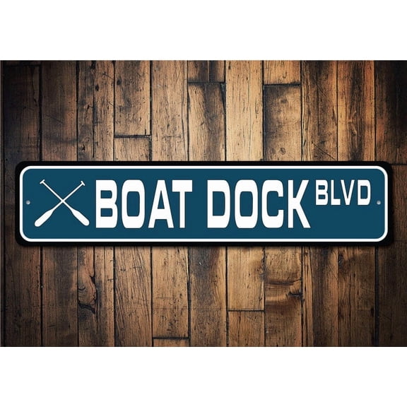 Boat Dock Sign Boat Dock Decor Boat Docks Boat House Sign Lake House Boat Lovers Decor For Lake Lake - Decorations - Size: 16 x 4 Inches
