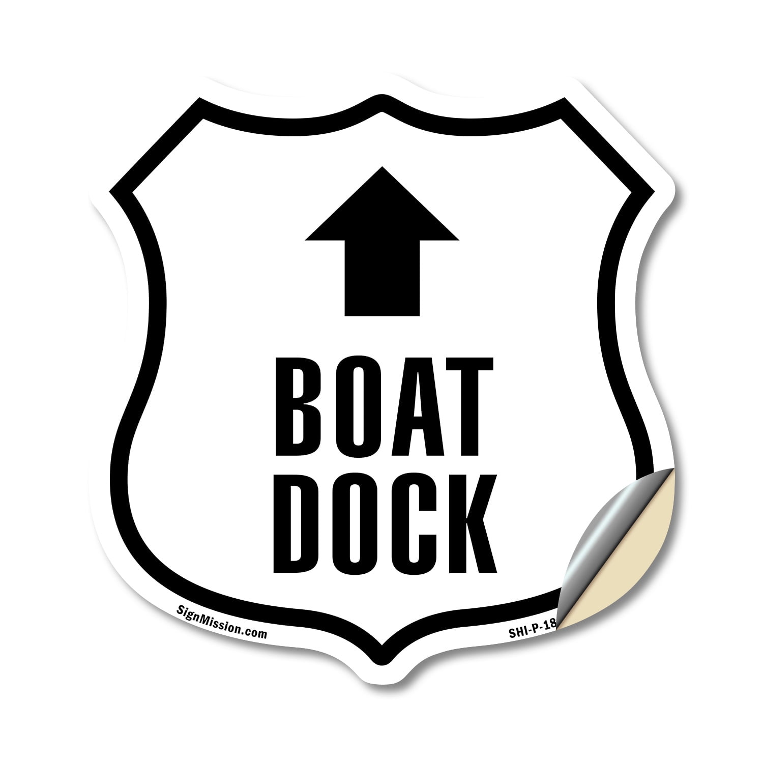 Boat Dock Up (2 Pack) 18 inch X 18 inch Shield Shaped Heavy Duty 3.2 ...