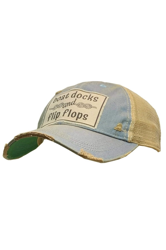 Boat Docks Flip Flops Trucker Hat