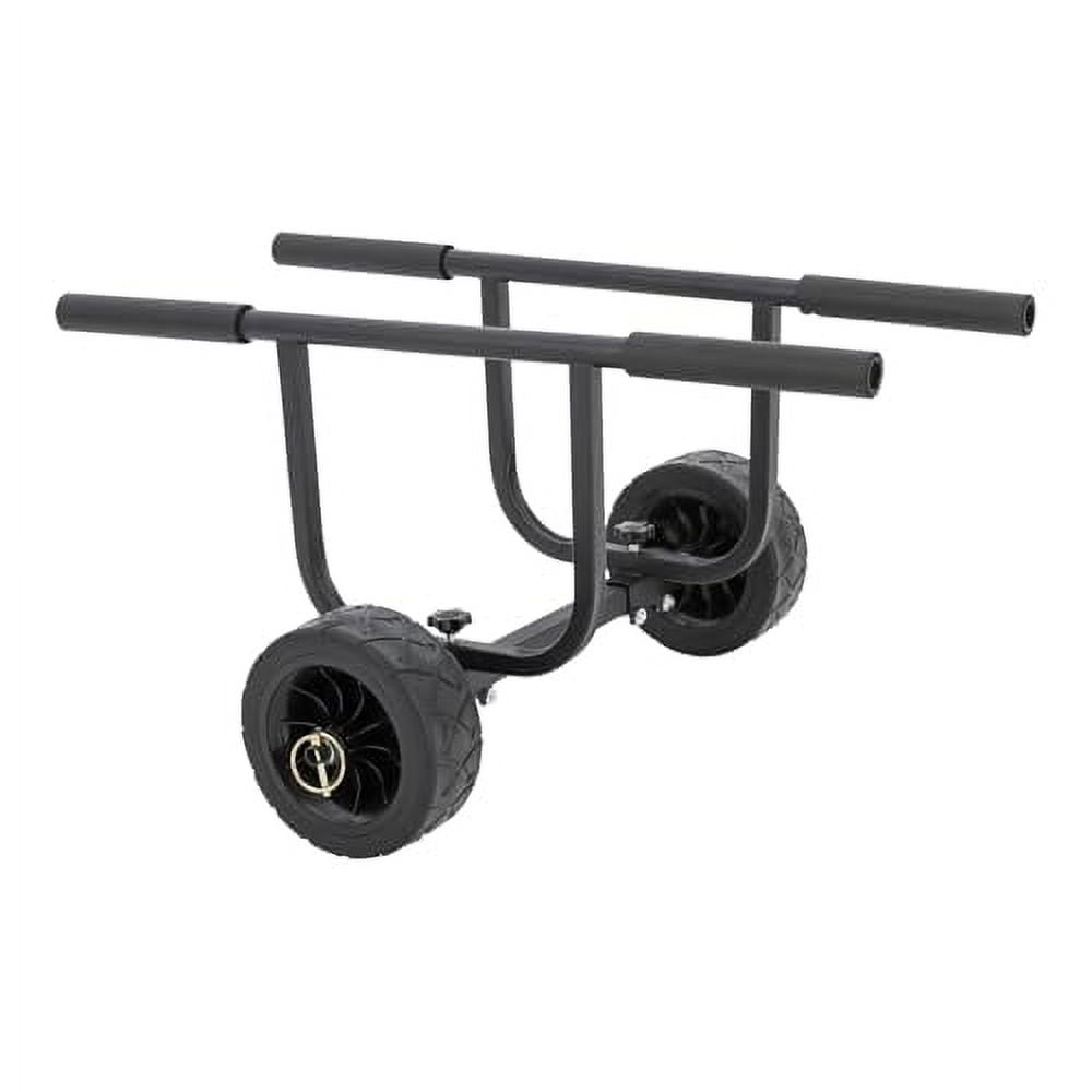 Boat Dolly Cart, Kayak Cart Transport Carrier Sailboat Trailer Trolley for Small Boat, Adjustable Width Up to 16.54 Inches, 12" Flat-Free Kayak Wheels, 220 Lbs Weight Capacity