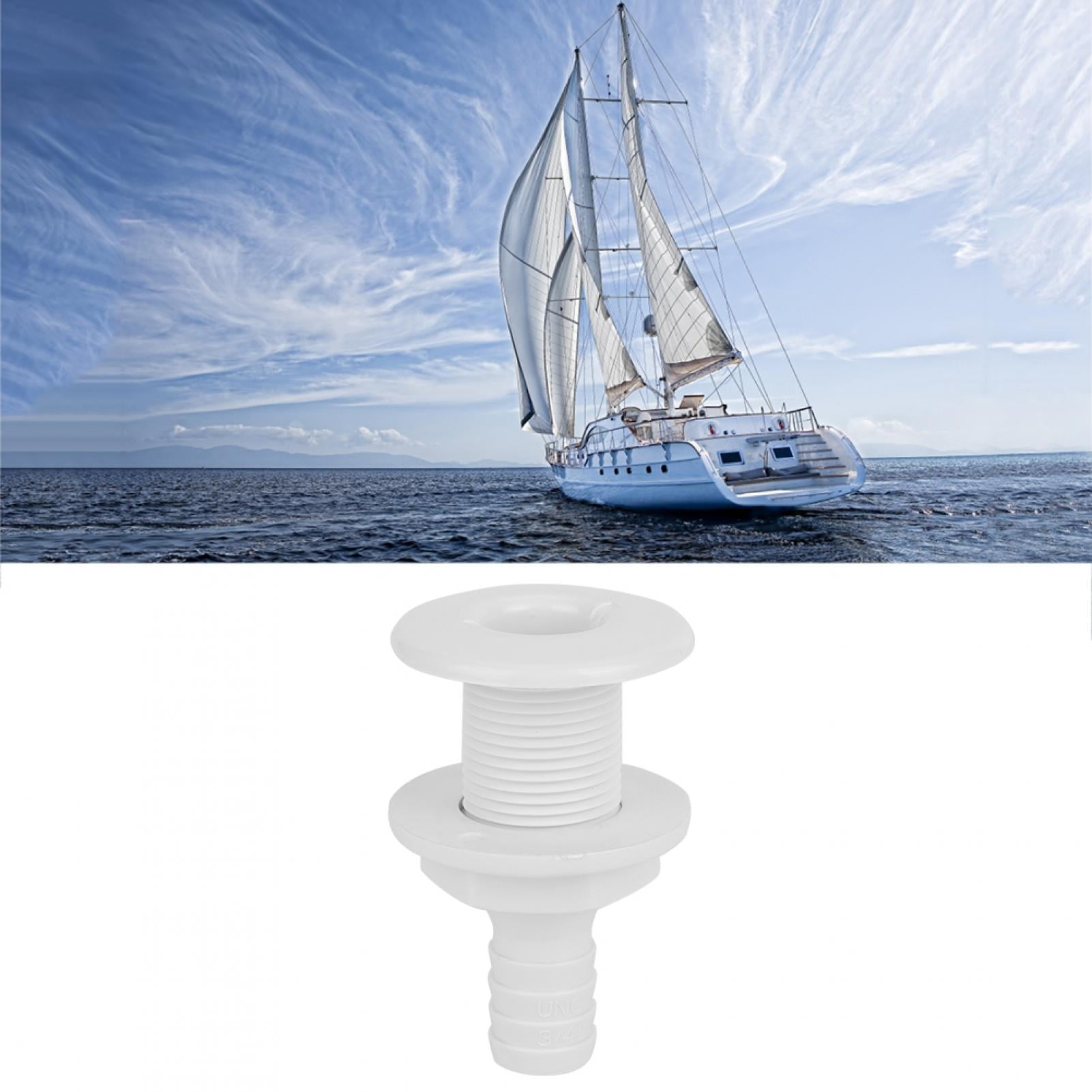 Boat Drain Outlet,Marine ThruHull Fitting, 3/4 Inch Plastic Marine