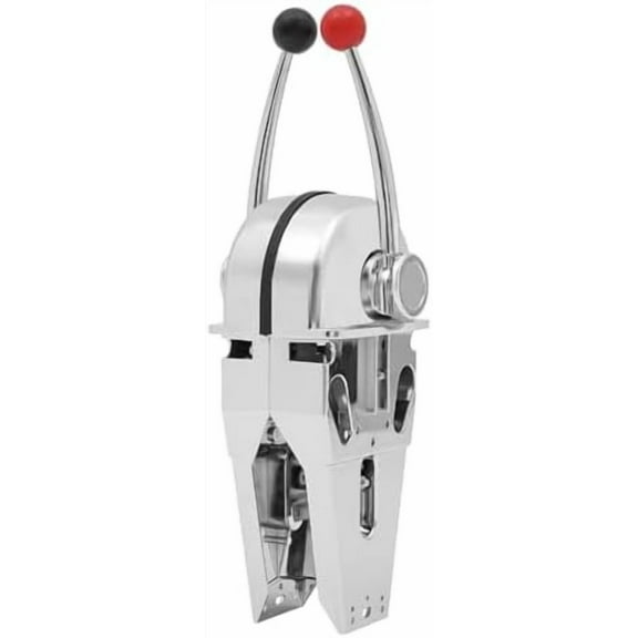 Boat Dual Engine Control, Boat Dual Lever Throttle Control Boat Handle Top Mount Zinc Alloy with Dual Handle Shift for Any Type of Boat