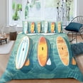 thumbnail image 1 of Boat Duvet Cover Colorful Skiff Bedding Set Overwater Yacht Comforter Cover Cute Beach Paddle Bed Sets 3 Pieces Ultra Soft Washed Microfiber, 1 of 4