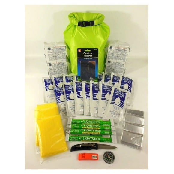 Boat Emergency Survival KIT 4 Person 2 Days, Ditch Bag, Family Evacuation. BOB