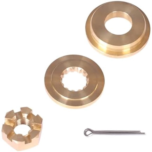 Boat Engine 0320305 778002 18-4230 Thrust Bushing, 0315810 777991 18-4228 Washer Spacer, 0314503 18-3705 Prop Nut, 0314502 Cotter Pin for Evinrude Johnson OMC BRP 35HP-75HP Propeller Hardware Kit
