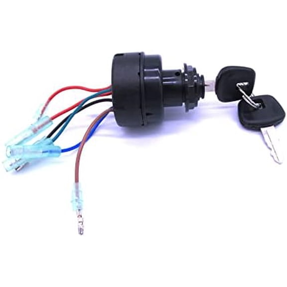 Boat Engine Main Key Switch 353-76020-3 for Nissan Tohatsu/5040113 for Evinrude Johnson, 12V No Push