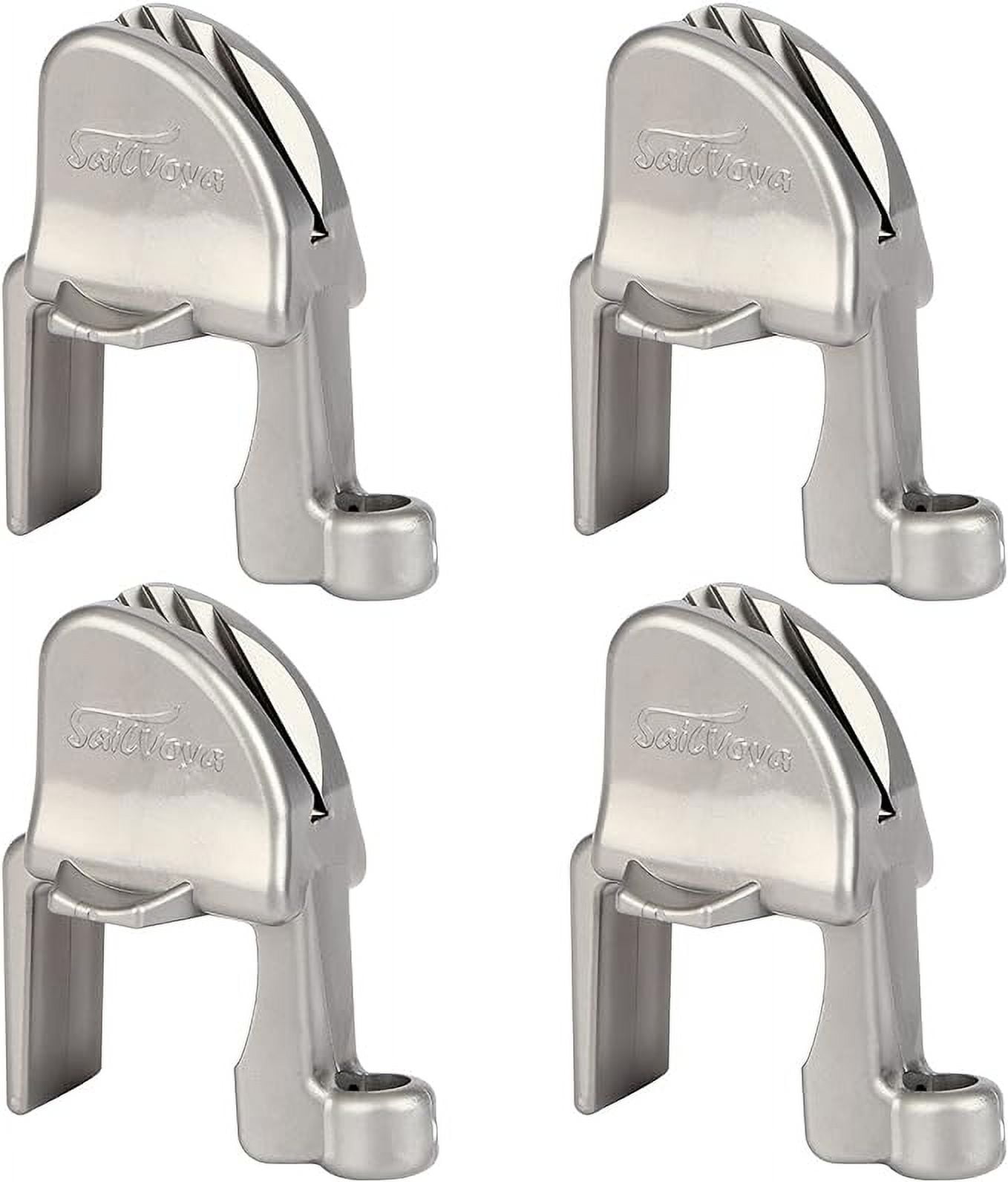 Boat Fender Clips, Adjustable Pontoon Boat Square Rail Fender Cleats