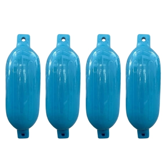 Boat Fenders 4 Pack, Inflatable Marine Boat Bumpers with 4 Ropes Buoy for Docking
