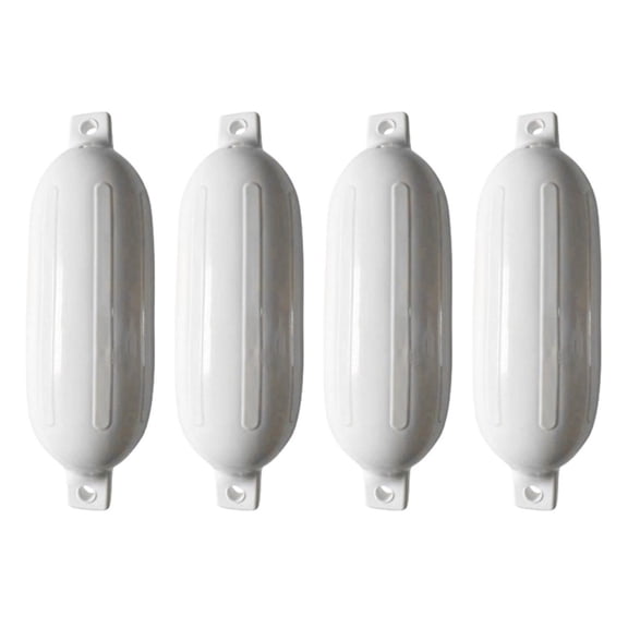Boat Fenders 4 Pack, Inflatable Marine Boat Bumpers with 4 Ropes Buoy for Docking
