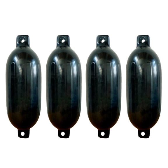 Boat Fenders 4 Pack, Inflatable Marine Boat Bumpers with 4 Ropes Buoy for Docking