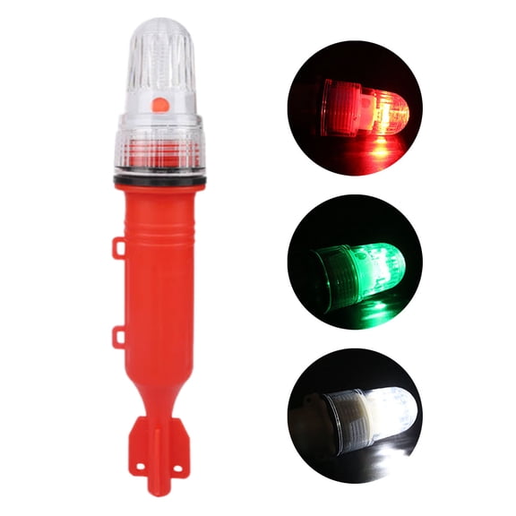 Boat Flares 15LED 3-Mode Strobe Boat Navigation Light 5-Color Flare for Kayak Fishing Boating Safety