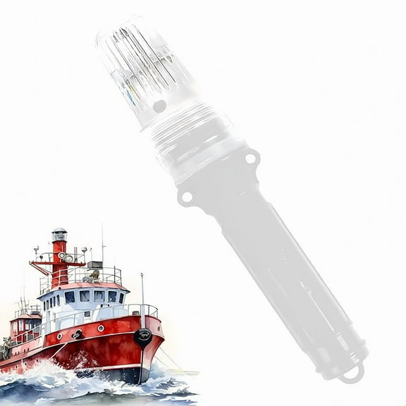Boat Flares, 2025 Upgraded Waterproof Emergency Signals Emergency Signals Coast Guard Approved Marine, for Fishing Nets, Buoys & Boats (White-1pcs)