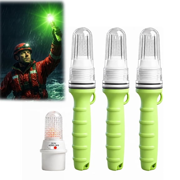 Boat Flares, 3 Pack Electronic Marine Distress Signals, LED Flares for Boats
