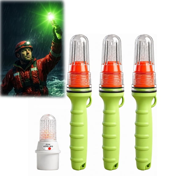 Boat Flares, 3 Pack Electronic Marine Distress Signals, LED Flares for Boats