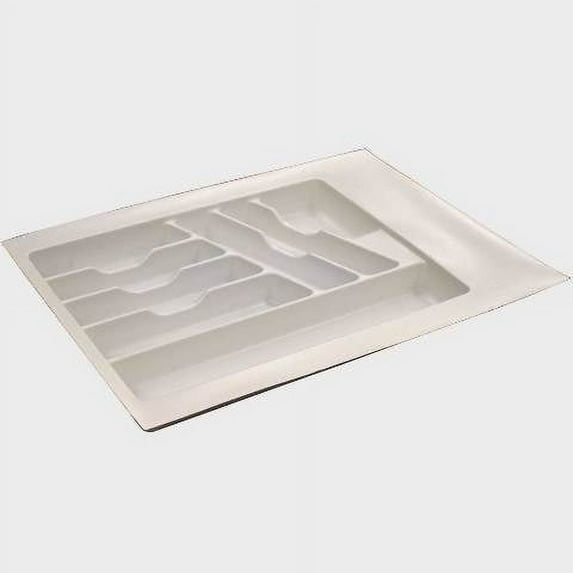 Boat Flatware Drawer Organizer W1621F | 16 x 21 Inch Off White Plastic