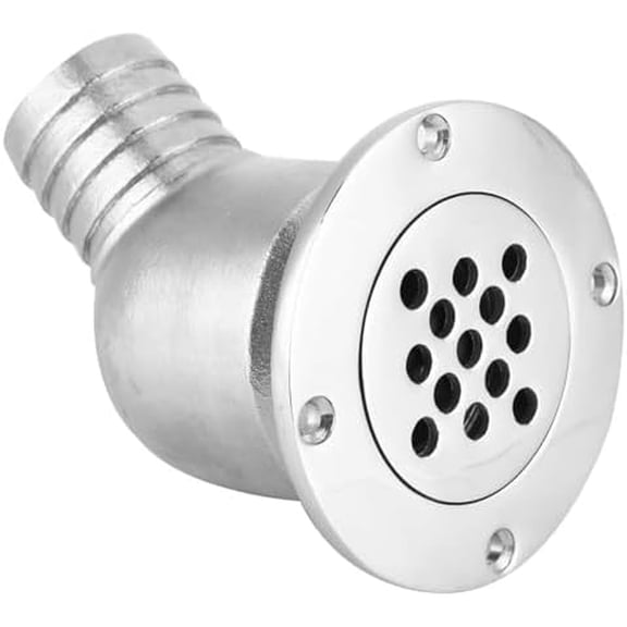 Boat Floor Drain, Stainless Steel Boat Deck Water Drain Scupper Drainage Cover for Yacht Boat Replacement Accessory, Elbow Drain Boat Deck Drain Scupper Overflow Drain Tube Deck Drainage$$Watercraft
