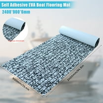 Boat Flooring EVA Foam Boat Decking Marine Mat Non-Slip Self-Adhesive Flooring Sheet for Motorboat Kayak Surfboard Garden Swimming Pools, 94.5" x 35.4"