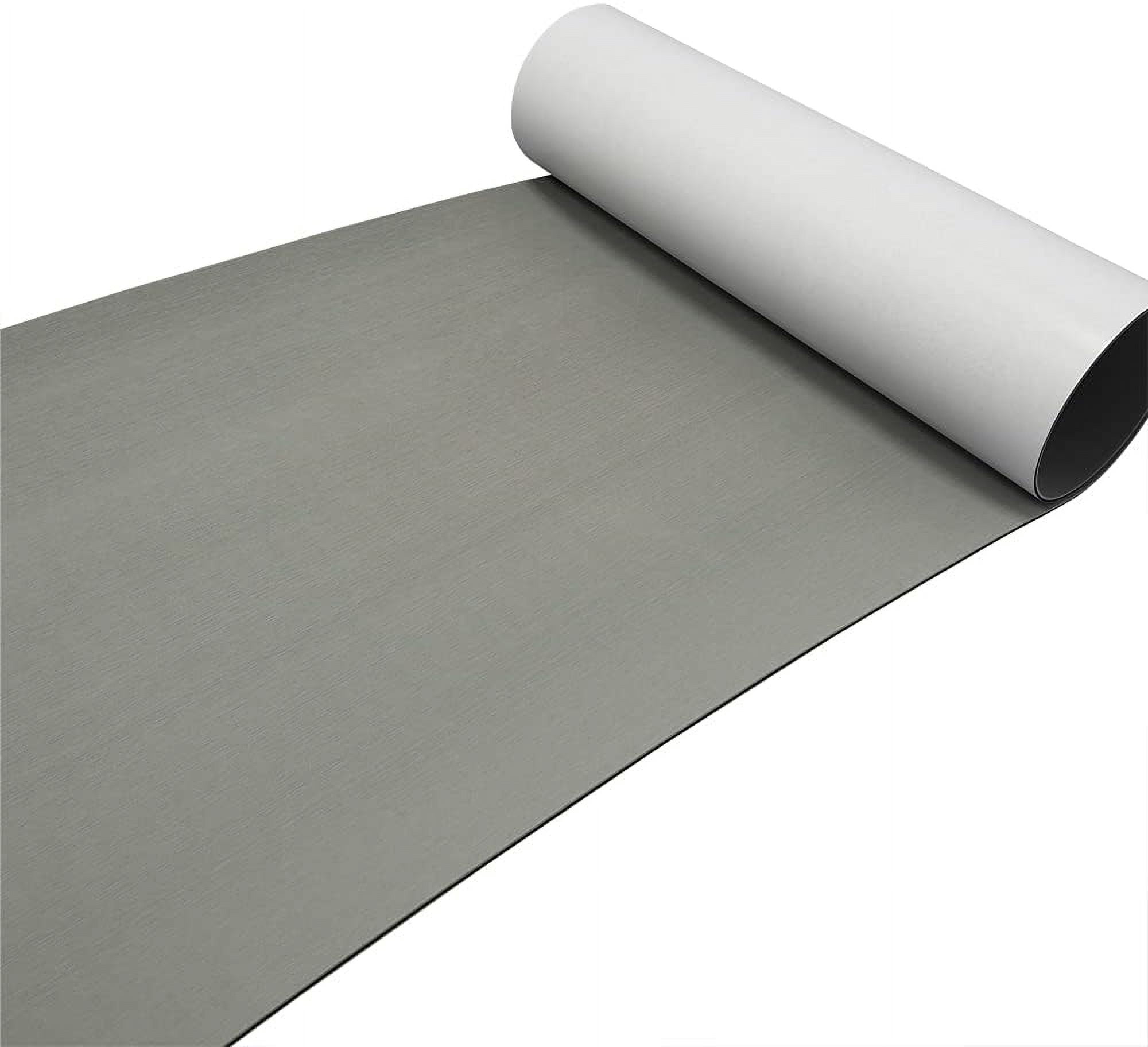 94.5" X 35.4"Boat Flooring EVA Foam Boat Decking Marine Flooring Mat Boat Carpet Sheet Non-Slip Self-Adhesive Flooring Materialfor Surfboard Motorboat RV Yacht Kayak(Grey With Black Stripes - View #10