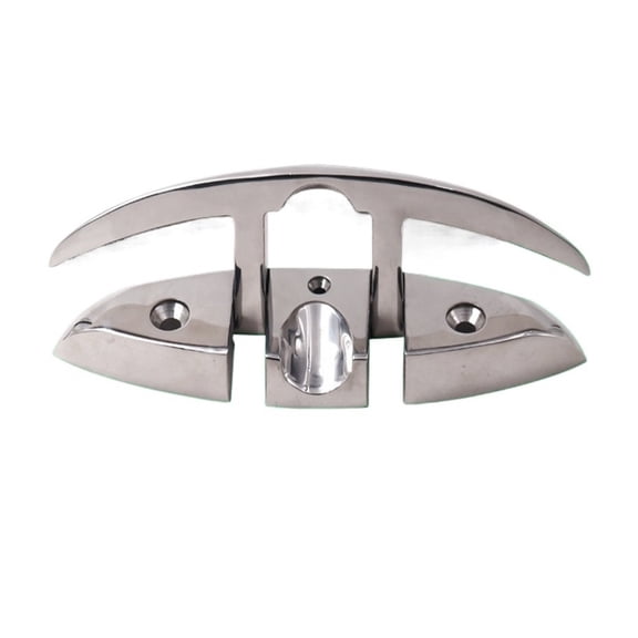 Boat Folding Cleats, 316 Stainless Steel Flip-up Marine Dock Rope Cleats Compatible For s, Boats And Deck ,Convenient to Use