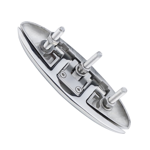 Boat Folding Cleats, 316 Stainless Steel Flip-up Marine Dock Rope Cleats Stainless Steel With Bolts And Nuts ,Easy to Install