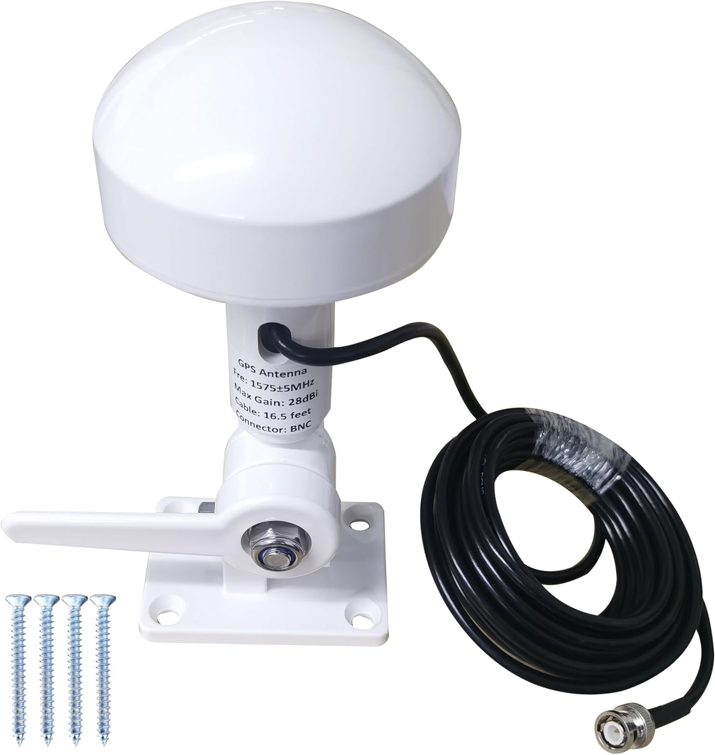 Antenne GPS Avec Pied Magnétique – Compatible Garmin GPSMap 188/192 – Connexion BNC, Câble 5 M – Pour Meilleure Réception