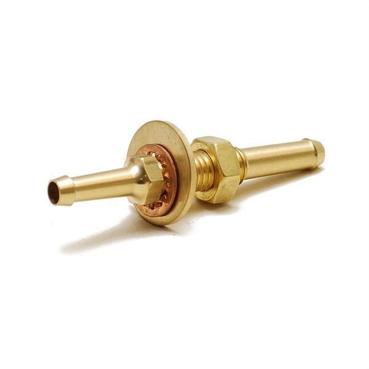 Boat Gas Splicer Fitting Fuel Line Connector 3/8 Inch Brass