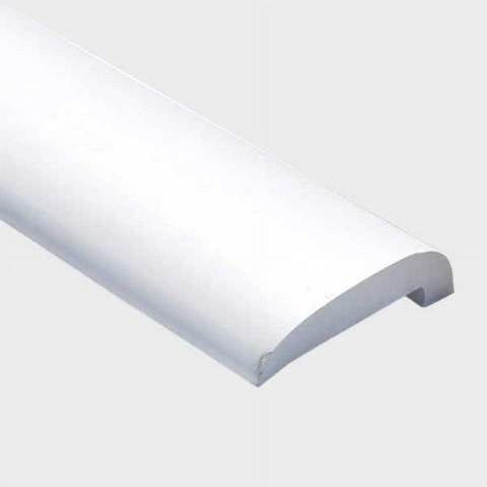 Boat Gunnel Molding 3 1/2 x 1 Inch White Vinyl (8 Foot Sections