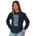 thumbnail image 1 of Boat Hair Don't Care Ocean Vibes Cute Women Plus Size Long Sleeve Graphic Tee Brisco Brands 3X, 1 of 5