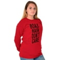 thumbnail image 1 of Boat Hair Don't Care Ocean Vibes Cute Women's Long Sleeve T Shirt Brisco Brands X, 1 of 6